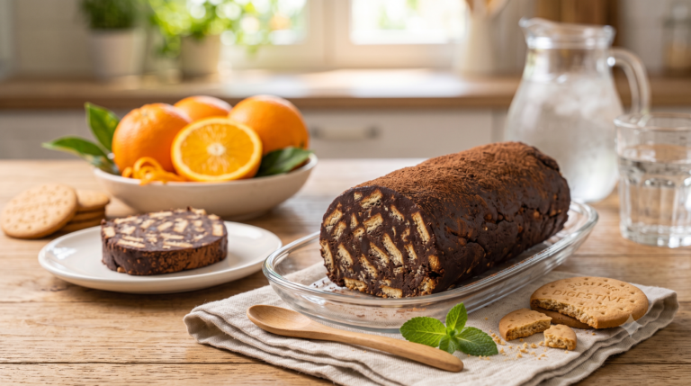 Κορμός με μπισκότα digestive χωρίς ζάχαρη και stevia